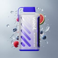 Blue Razz Ice Vozol Gear Power 20000 Puffs Kék Málna Jég ECO Mód Löketek: 20000 Löket Teljes Képernyős Kijelző vape Hungary