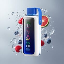Blue Razz Ice Vozol Star 20000 Puffs Kék Áfonya Jég 22" HD tükorkijelző Dupla hálós mód vape Hungary
