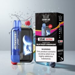 Blue Razz Lemonade Al Fakher Crown Bar Ultra 25K Kék Málna Limonád 25 000 Füst 600 mAh