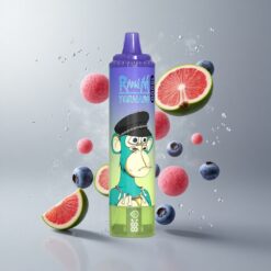 Blueberry Bubble Gum RandM Fumot Tornado 15000 Áfonya Buborékrágg 15 000 löket 25ml folyadéktartály vape Hungary