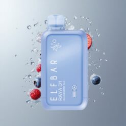 Blueberry Ice Elf Bar Raya D1 13000 Puffs1 Áfonya Jég 18ml e-liquid és 650mAh akkumulátor vape Hungary