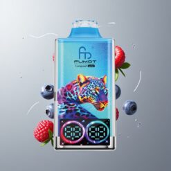 Blueberry Raspberry Fumot Leopard 40K Áfonya Málna 700mAh Akkumulátor Digitális Cső Olaj Teljesítmény Kijelző vape Hungary