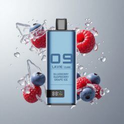 Blueberry Raspberry Grape Ice Lavie Cube 20000 Puffs Áfonya Málna Szőlő Jég 20000 Füst 28ML E-lé 600mAh Akku vape Hungary
