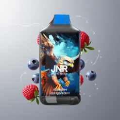 Blueberry Red Raspberry JNR Falcon 16000 Puffs Áfonya Málna 16000 Puffs 850 mAh Akkumulátor 22ml E-liquid Dual Mesh Coil Type C & Lightning töltés Smart LED Kijelző 0%2% Nikotintartalom vape Hungary