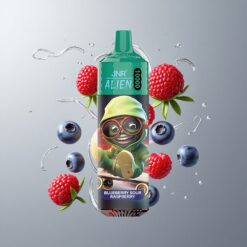 Blueberry Sour Raspberry JNR Alien 10000 Puffs Áfonya Savanyú Málna 850mAh Akkumulátor Kapacitás 20ml E-liquid vape Hungary