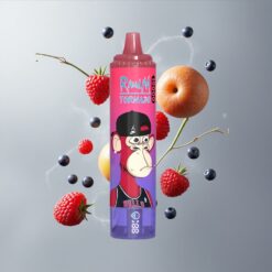 Bluesour Raspberry RandM Fumot Tornado 15000 Bluesour Málna 15 000 Puff 25ml Folyadéktartály vape Hungary