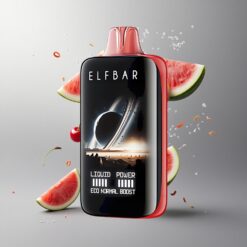 Cherry Watermelon Elf Bar Moonnight 40000 Puffs Cseresznye Görögdinnye vape Hungary 22ml e-liquid 1000mAh akkumulátor