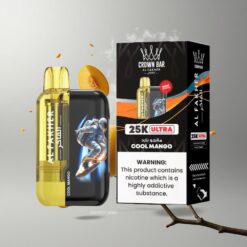 Cool Mango Al Fakher Crown Bar Ultra 25K Cool Mango (Hűtött Mango) 25 000 löket és 600 mAh tölthető akkumulátor vape Hungary