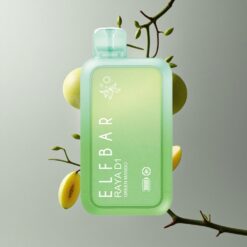 GREEN MANGO Elf Bar Raya D1 13000 Puffs1 ZÖLD MANGO 18ml e-liquid előre töltve vape Hungary 650mAh feltölthető akkumulátor