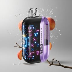 Georgia Peach Ice NEXA Ultra 50000 Puffs Georgia Peach Ice Grúzs Barack Jég Látható E-Liquid Tartály 50000 Füst: Hosszabb Vape-elés kristálytiszta