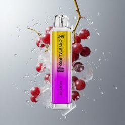 Grape Ice JNR Crystal Pro Max 5000 Puffs Szőlő Jég 1400mAh Akkumulátor Kapacitás és 12ml E-liquid vape Hungary