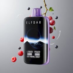Grape Raspberry Elf Bar Moonnight 40000 Puffs Szőlő Málna vape Hungary 22ml E-Folyadék Térfogat 1000mAh Akkumulátor Kapacitás