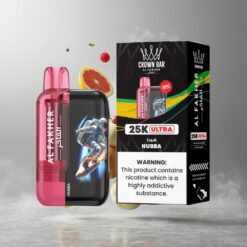 Hubba Al Fakher Crown Bar Ultra 25K Hubba 25 000 löket és 600 mAh tölthető akkumulátor vape Hungary