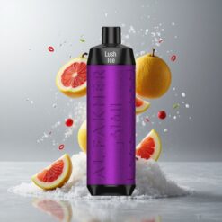 Ice Lush Al Fakher Crown Bar 8000 Crystal Jégeső Lush 8000 Füst 18ml E-liquid 600mAh Akkumulátor Mesh Tekercs 0.6ohm Ellenállás Type-C Töltés DTL Vape Hungary