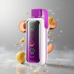 Juice Peach Ice Vozol Star 20000 Puffs Juice Őszibarack Jég 22" HD tükorkijelző Duális háló vape Hungary