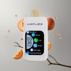Juicy Peach AirFuze Smart Pro 40000 Puffs Lédús Őszibarack 900mAh Tölthető Akkumulátor 20ML E-Liquid vape Hungary