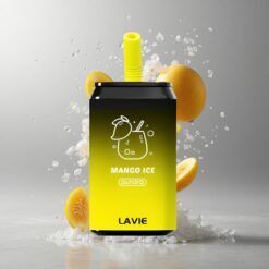 Mango Ice Lavie Aurora 11000 Puffs Mango Jég 22ML e-liquid kapacitás 650mAh akkumulátor kapacitás vape Hungary