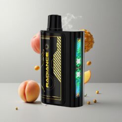 PEACH MANGO PINEAPPLE JNR Radiance 31000 Puffs Őszibarack Manga Ananász 28ml E-liquid 950 mAh tölthető akkumulátor - vape Hungary