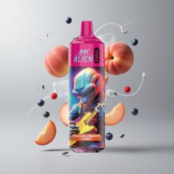 Peach Blueberry Candy JNR Alien 10000 Puffs Őszibarack-Áfonya Candy 850mAh Akkumulátor Kapacitás 20ml E-liquid vape Hungary