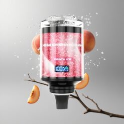 Peach Ice JNR Mega Shisha Hookah Desktop Compatibility Őszibarack Jég 100000 slukk és 2200mAh töltőakkumulátor vape Hungary