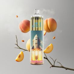 Peach Mango JNR Rocket-X 12400 Puffs Őszibarack-Mangó Beállítható Légáramlás 850mAh Akkumulátor Kapacitás vape Hungary