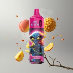 Peach mango pinceapple JNR Alien 10000 Puffs Őszibarack mangó ananász 850mAh Akkumulátor Kapacitás 20ml E-liquid vape Hungary