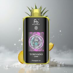 Pineapple Ice Fumot Tornado 25000 Ananász Jég 700mAh tölthető akkumulátor és 20ml előre töltött e-liquid vape Hungary