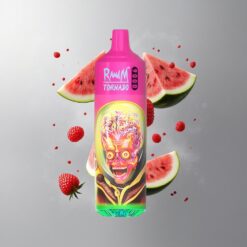 Raspberry Watermelon RandM Fumot Tornado 9000 Málna Görögdinnye 9000 Puff 18 mL E-liquid Kapacitás vape Hungary