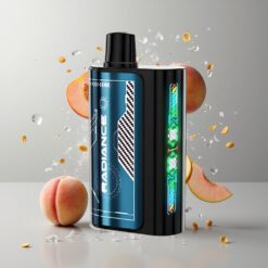SUMMER PEACH ICE JNR Radiance 31000 Puffs NYÁRI ŐSZBARACK JÉG 28ml E-liquid 950 mAh feltölthető akkumulátor vape Hungary