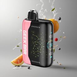 Sour Straws Geek Bar Pulse X 25000 Puffs Standard Version Savanyú Szamóca Legfeljebb 25000 Szippantás Normál Móddal 18mL Előre Töltött E-Liquid vape Hungary