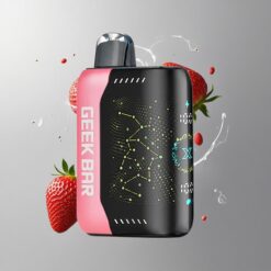 Strawberry B Pop Geek Bar Pulse X 25000 Puffs Standard Version Eper B Pop Legfeljebb 25000 Szuívás Szabványos Üzemmódban 18mL Előre Töltött E-Liquid vape Hungary