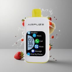 Strawberry Banana AirFuze Smart Pro 40000 Puffs Eper Banán 900mAh feltölthető akkumulátor 20ML e-liquid vape Hungary
