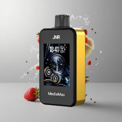 Strawberry Banana JNR Mediamax 40000 Puffs Eper Banán 21mL E-likvid Kapacitás 1000mAh Akkumulátor Kapacitás vape Hungary