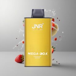 Strawberry Banana JNR Mega Box 25000 Puffs Eper Banán 25000 Fuvar 30ml E-liquid Kapacitás vape Hungary