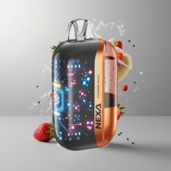 Strawberry Banana NEXA Ultra 50000 Puffs Eper Banán 20ml Előre Töltött Tartalom 800mAh Akkumulátor Kapacitás vape Hungary