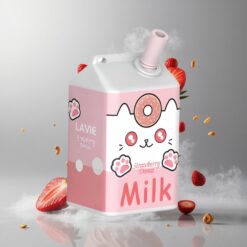 Strawberry Donut Lavie Milk 7000 Puffs Eper Fánk 7000 Puff 16ML E-liquid kapacitás vape Hungary
