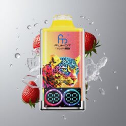 Strawberry Ice Fumot Leopard 40K Eperjég 40000 Szájrántás és Típus-C Töltés vape Hungary