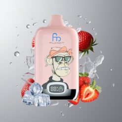 Strawberry Ice Fumot Tornado Digital Box 12000 Eper Jég 12000 Szippantás és 20ml E-Liquid vape Hungary