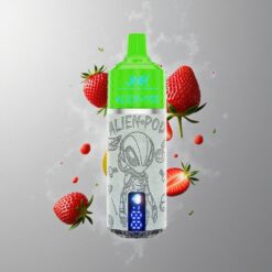 Strawberry Kiwi JNR Alien Pod 13000 Puffs Eper Kivi 13000 Füstigény és 850mAh Akkumulátor Kapacitás vape Hungary