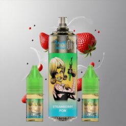 Strawberry Pom Fumot Tornado 28000 Refillable Eper Pom 28 000 Füst és 900mAh Akkumulátor vape Hungary