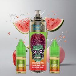Strawberry Watermelon Bubblegum Fumot Tornado 28000 Refillable Eper Dinnye Bubblegum 28 000 Füst és 10ml Utántölthető Pod vape Hungary