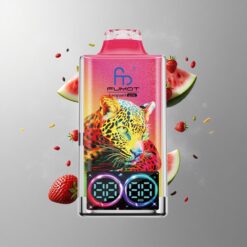 Strawberry Watermelon Fumot Leopard 40K Eper Dinnye 700mAh Akkumulátor és 40000 Szájrántás vape Hungary