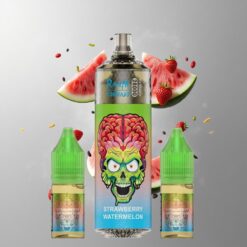 Strawberry Watermelon Fumot Tornado 28000 Refillable Eper Dinnye 28 000 Füst és 10ml Utántölthető Pod vape Hungary
