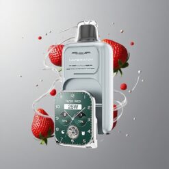 Strawberry lce JNR Vape Watch 30000 Puffs Eper Jég 30 000 füst 19mL e-liquid kapacitás vape Hungary