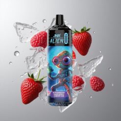 Strawberry raspberry cherry ice JNR Alien 10000 Puffs Eper málna cseresznye jég 850mAh Akkumulátor Kapacitás 20ml E-liquid vape Hungary