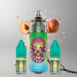 Summer Peach Ice Fumot Tornado 28000 Refillable Nyári Barack Jég 28 000 Füst és 900mAh Beépített Akkumulátor vape Hungary