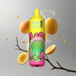 Triple Mango RandM Fumot Tornado 9000 Hármas Mango 9000 Puff 850 mAh Tölthető Akkumulátor 18 mL E-liquid Mesh Coil Elegáns RGB Kijelző 54 Fajta Íz Nikotin Opciók: 0%2%3%5% vape Hungary