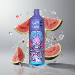Watermelon Brazz Ice RandM Fumot Tornado 9000 Dinnye Brazz Ice 9000 Füst 850 mAh Tölthető Akkumulátor 18 mL E-liquid Mesh Coil Sleek RGB Kijelző 54 Fajta Íz Nikotin Opciók: 0%2%3%5% vape Hungary