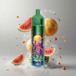 Watermelon Cantaloupe Fumot Randm Tornado 30000 Dinnyé Sárgadinnyé 30.000 slukk 30mL előre töltött folyadék vape Hungary