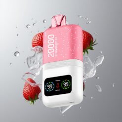 strawberry ice Aivono Aim Magic 20000 eperjég 20 000 szippantás 26ml e-lé kapacitás vape Hungary